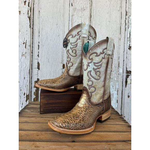Corral B5507 Women’s Python Cowgirl Boots 8.5 | Exotic Square Toe Western NEW🤠 - Picture 5 of 15